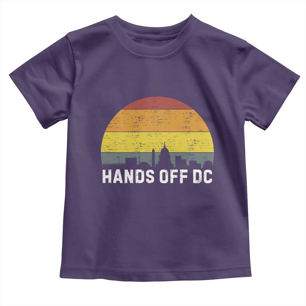 Hands Off DC Toddler T Shirt Retro Washington D.C. Skyline - Wonder Print Shop