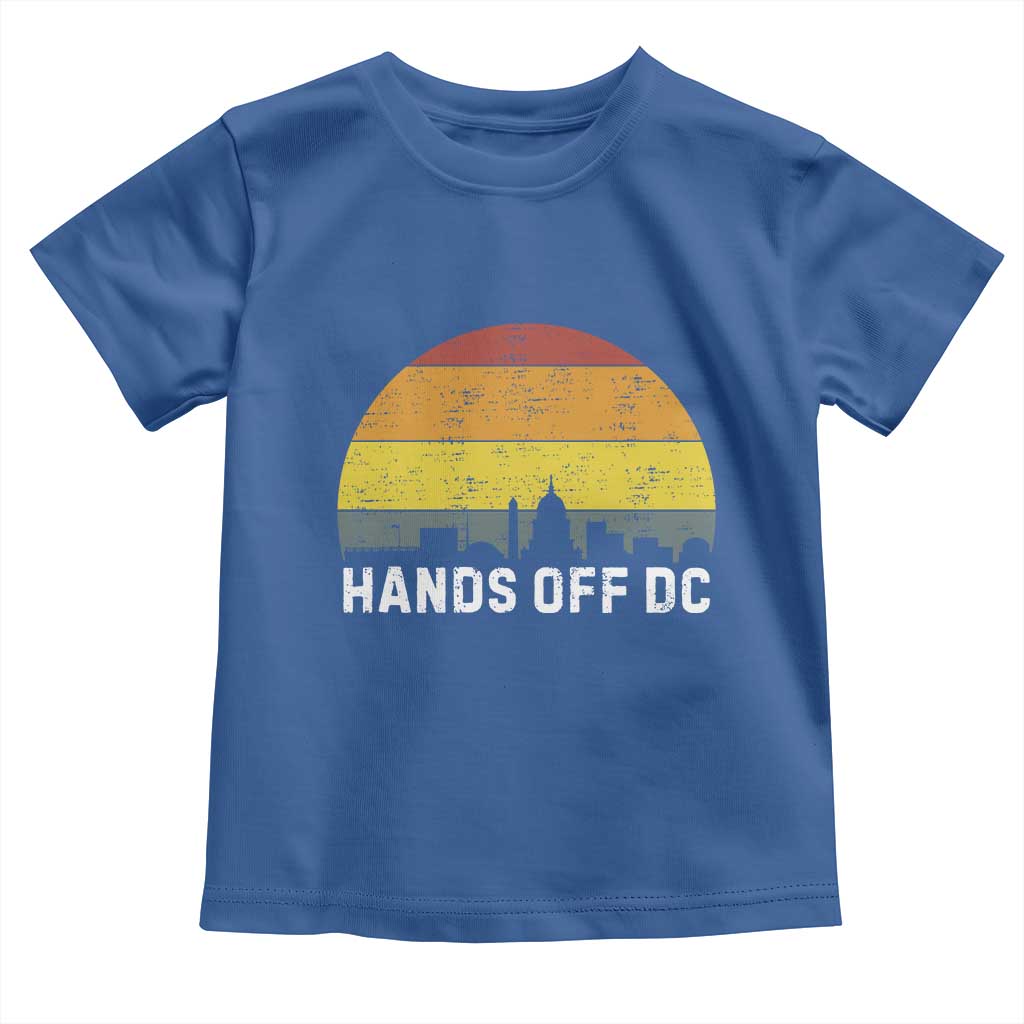 Hands Off DC Toddler T Shirt Retro Washington D.C. Skyline - Wonder Print Shop