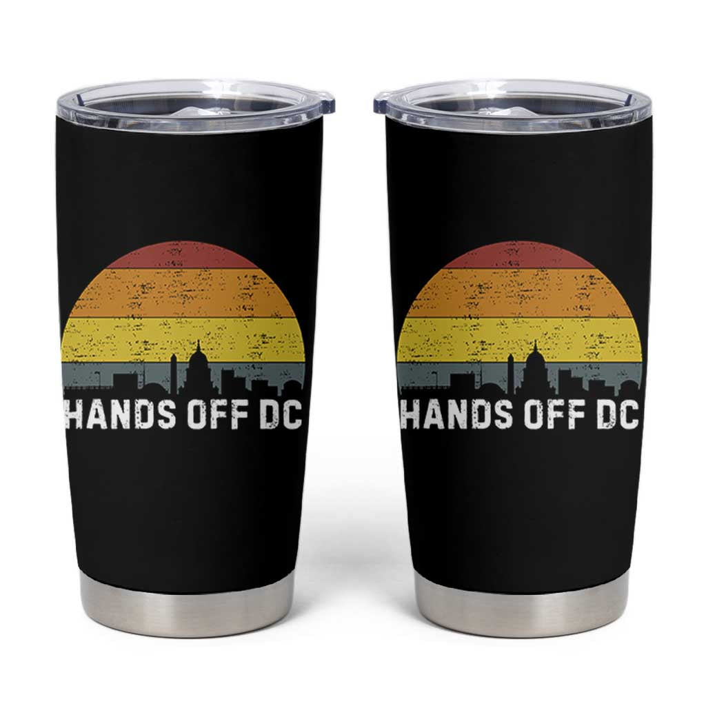 Hands Off DC Tumbler Cup Retro Washington D.C. Skyline - Wonder Print Shop