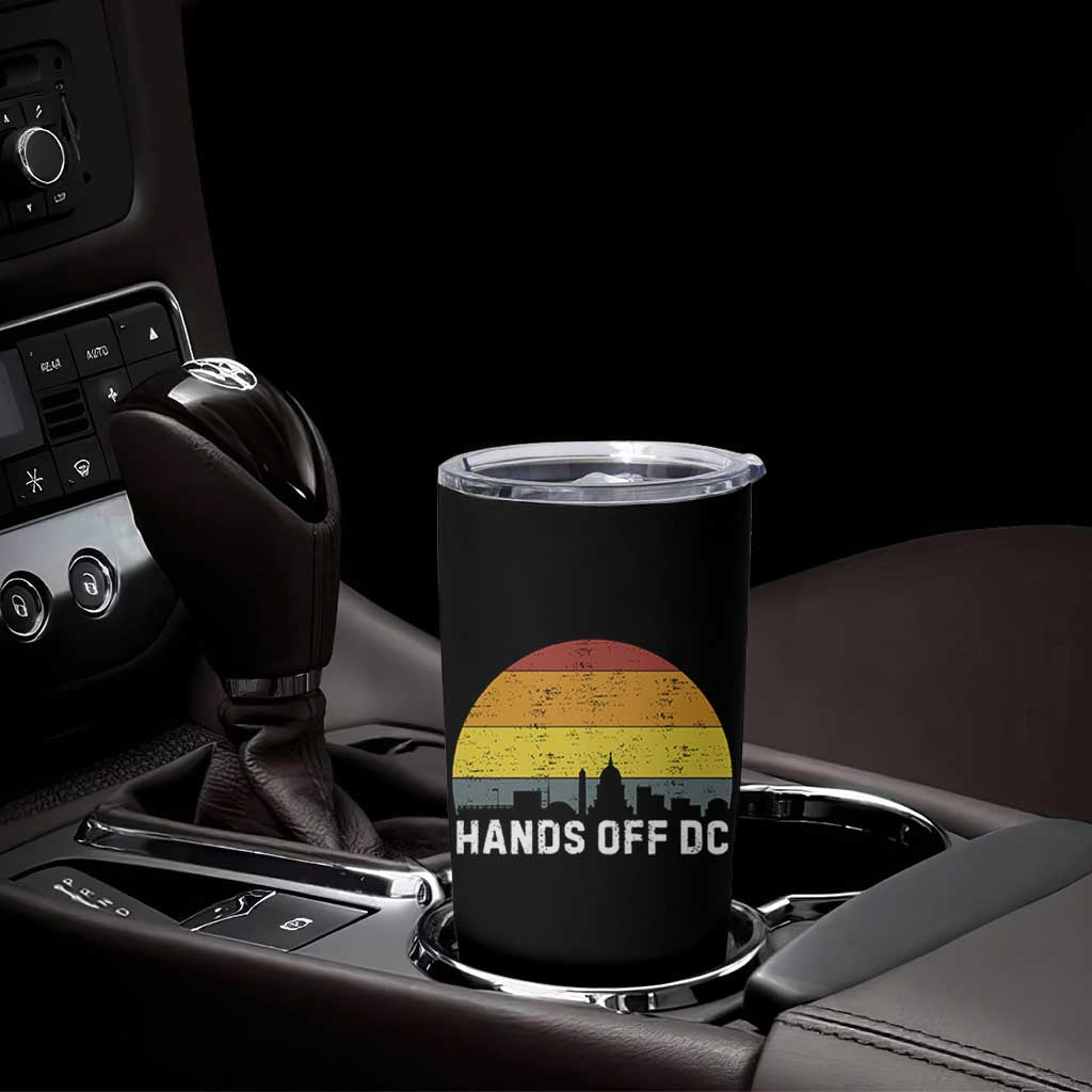 Hands Off DC Tumbler Cup Retro Washington D.C. Skyline - Wonder Print Shop