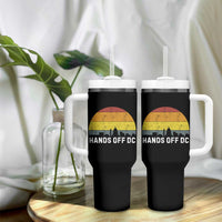 Hands Off DC Tumbler With Handle Retro Washington D.C. Skyline - Wonder Print Shop