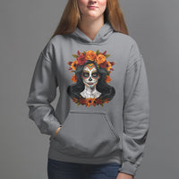 Day of the Dead Women Hoodie De Los Muertos Calavera La Catrina Sugar Skull Women - Wonder Print Shop