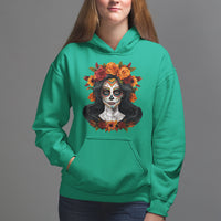 Day of the Dead Women Hoodie De Los Muertos Calavera La Catrina Sugar Skull Women - Wonder Print Shop
