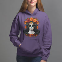 Day of the Dead Women Hoodie De Los Muertos Calavera La Catrina Sugar Skull Women - Wonder Print Shop