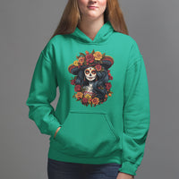 Day of the Dead Women Hoodie La Catrina De Los Muertos Calavera Sugar Skull Women - Wonder Print Shop