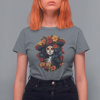 Day of the Dead Women T Shirt For Women La Catrina De Los Muertos Calavera Sugar Skull Women - Wonder Print Shop