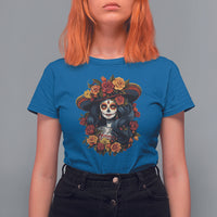 Day of the Dead Women T Shirt For Women La Catrina De Los Muertos Calavera Sugar Skull Women - Wonder Print Shop