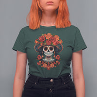 Day of the Dead Women T Shirt For Women Dia De Los Muertos Calavera Sugar Skull Women - Wonder Print Shop