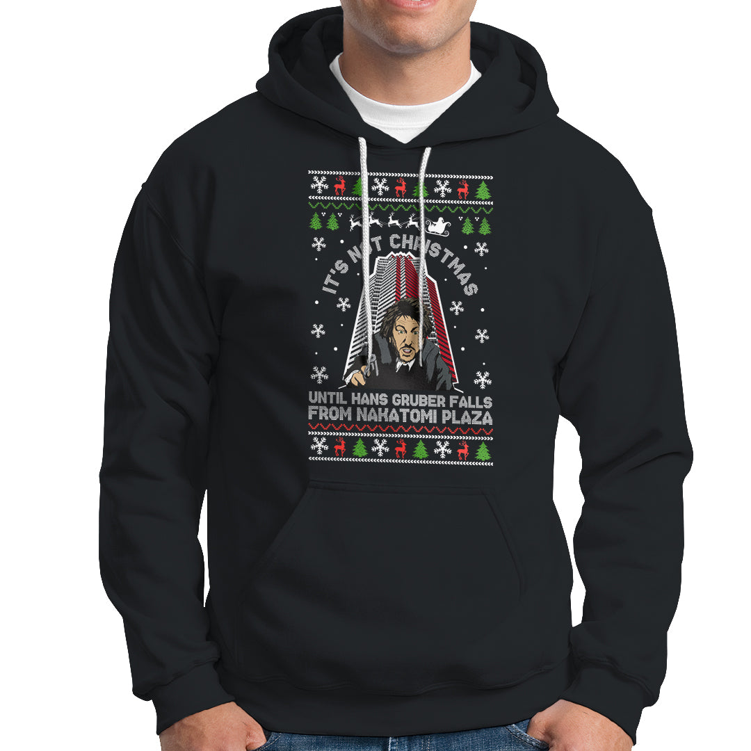Nakatomi Plaza Hoodie It's Not Christmas Until Hans Gruber Falls - Wonder Print Shop