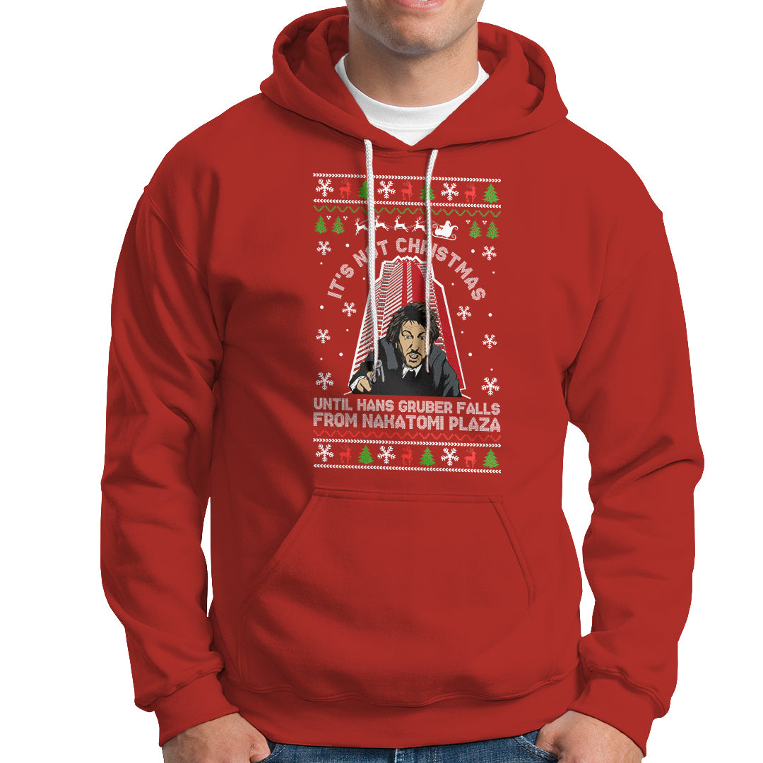 Nakatomi Plaza Hoodie It's Not Christmas Until Hans Gruber Falls - Wonder Print Shop