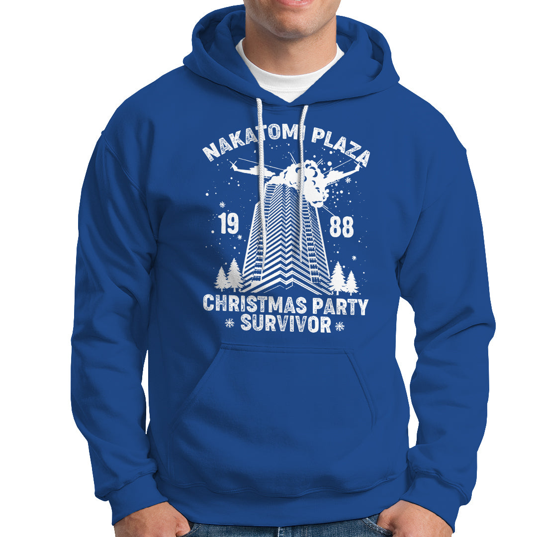 Nakatomi Plaza Hoodie Christmas Party 1988 Survivor - Wonder Print Shop