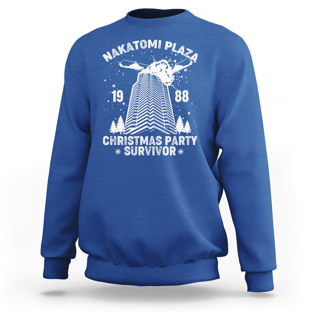 Nakatomi Plaza Sweatshirt Christmas Party 1988 Survivor - Wonder Print Shop