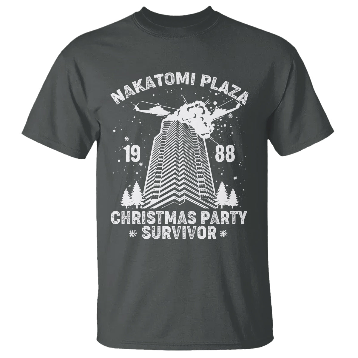 Nakatomi Plaza T Shirt Christmas Party 1988 Survivor - Wonder Print Shop