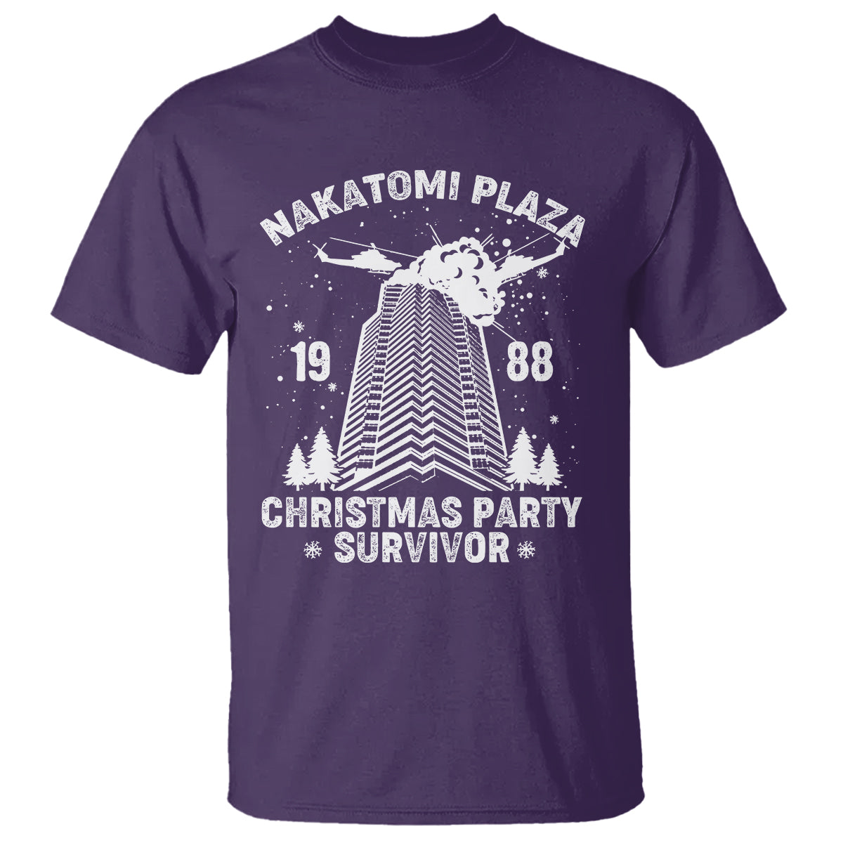 Nakatomi Plaza T Shirt Christmas Party 1988 Survivor - Wonder Print Shop