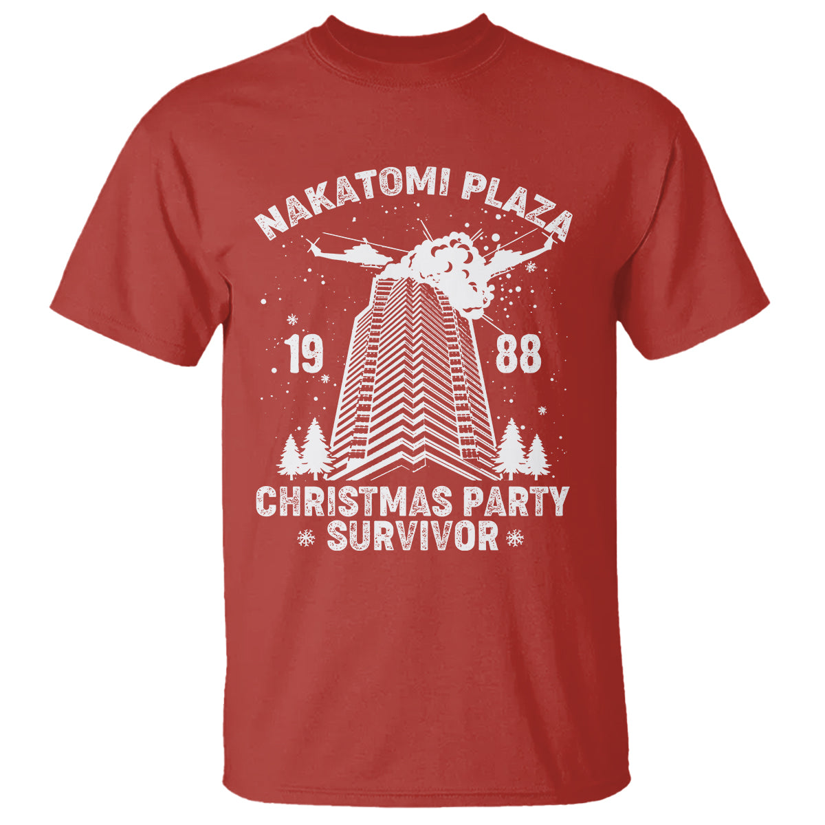 Nakatomi Plaza T Shirt Christmas Party 1988 Survivor - Wonder Print Shop