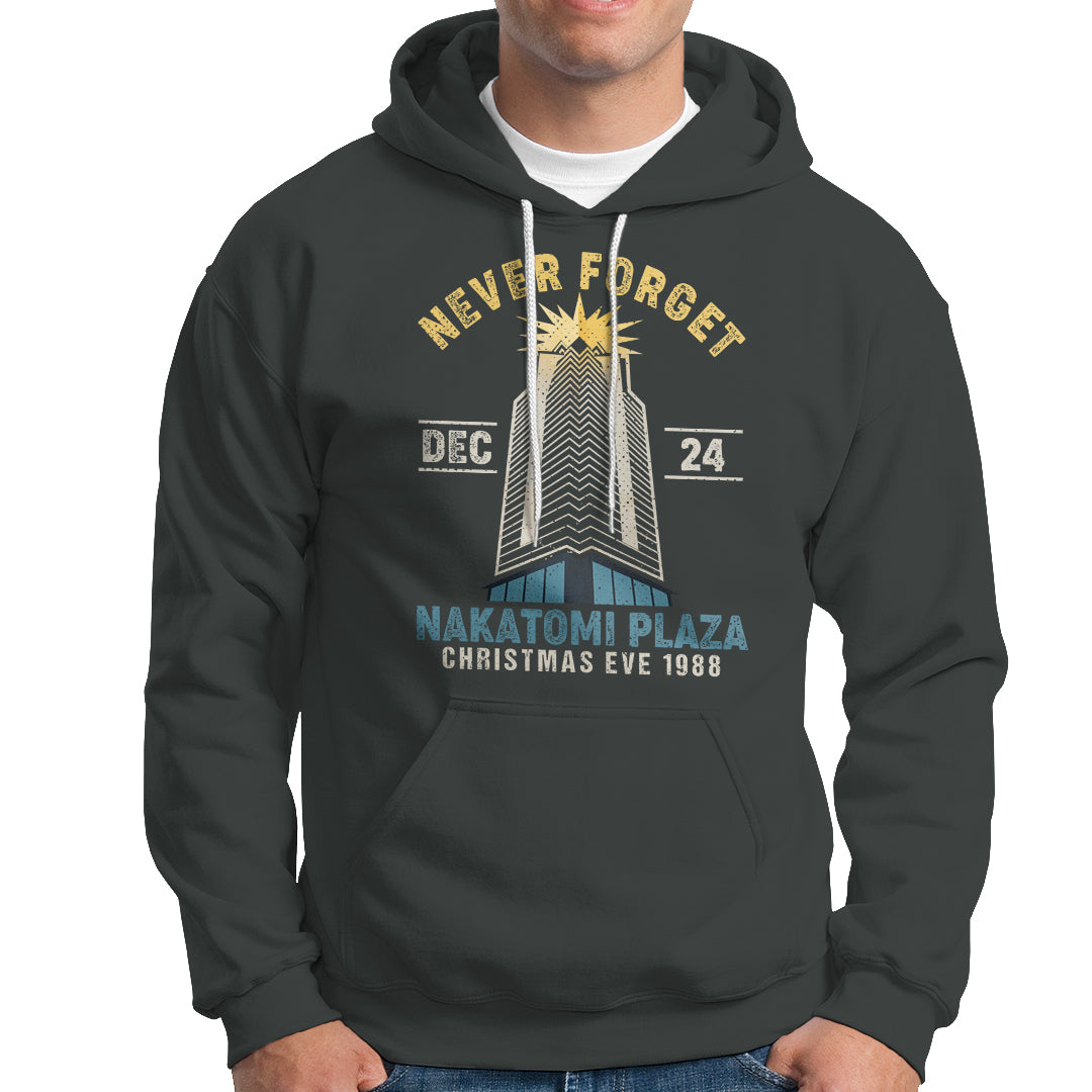 Nakatomi Plaza Hoodie Never Forget December 24 Christmas Eve 1988 - Wonder Print Shop