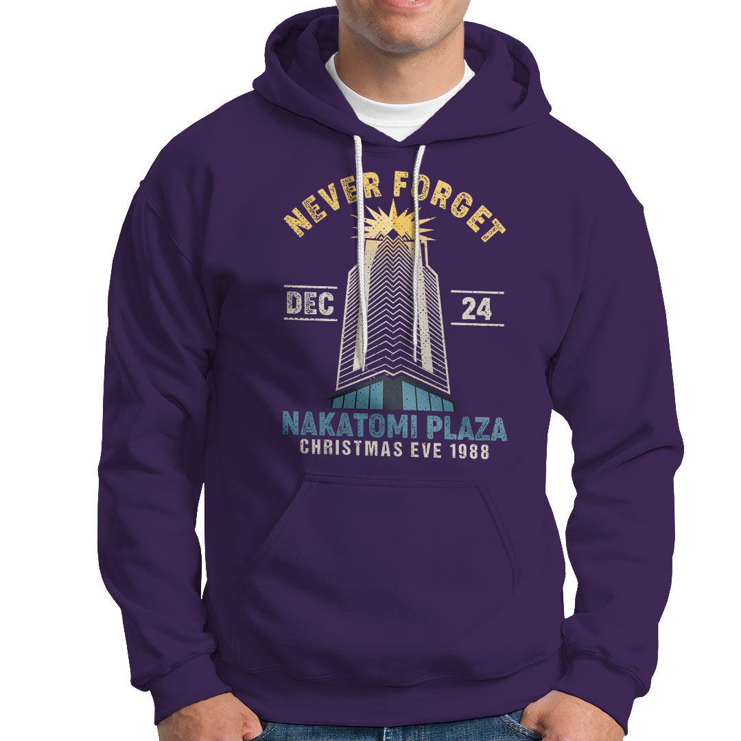Nakatomi Plaza Hoodie Never Forget December 24 Christmas Eve 1988 - Wonder Print Shop