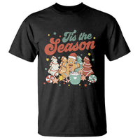 Christmas Cookies T Shirt Tis The Season Xmas Tree Cakes Gingerbread Man Retro Groovy - Wonder Print Shop