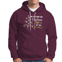 We Can Leave The Christmas Lights Up 'Till January Xmas Tree Hoodie - Wonder Print Shop