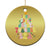 In My Holly Jolly Teacher Era Xmas Groovy Christmas Tree Christmas Ornament - Wonder Print Shop