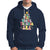 In My Very Merry Teacher Era Xmas Groovy Christmas Tree Hoodie - Wonder Print Shop