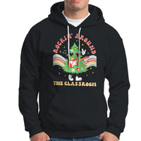 Teacher Christmas Hoodie Rockin' Around The Classroom Groovy Xmas Tree - Wonder Print Shop