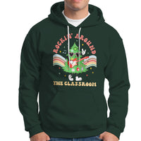 Teacher Christmas Hoodie Rockin' Around The Classroom Groovy Xmas Tree - Wonder Print Shop