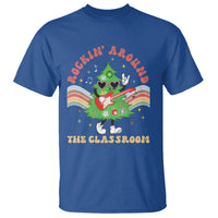 Teacher Christmas T Shirt Rockin' Around The Classroom Groovy Xmas Tree - Wonder Print Shop