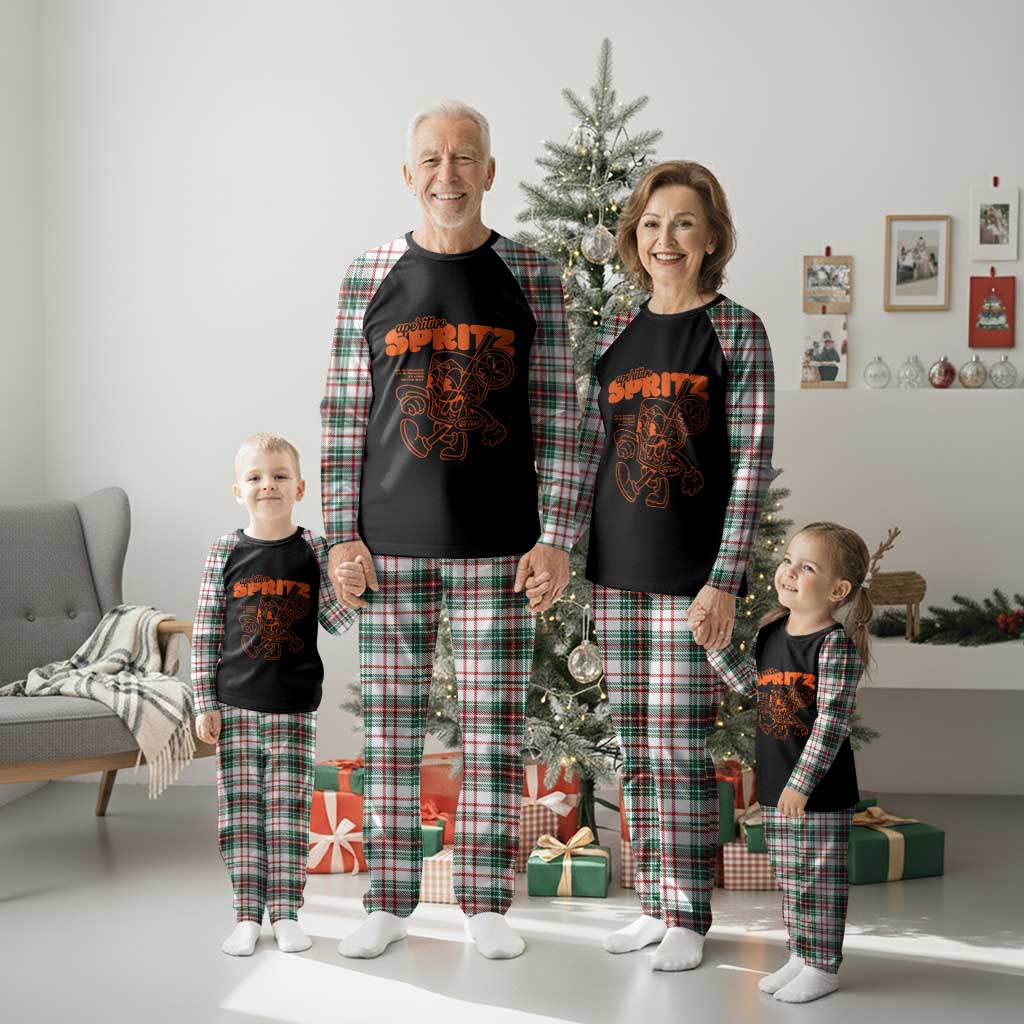 Aperitivo Spritz Plaid Pajama Set Funny Italiano Aperollin' Recipe - Wonder Print Shop