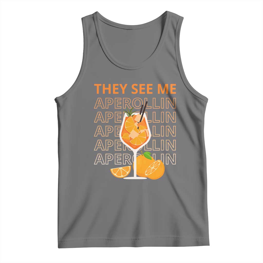 Aperol Spritz Tank Top They See Me Aperollin Summer Cocktail Sprizz