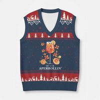 Aperol Spritz V-Neck Knit Sweater Vest They See Me Aperrollin Summer Cocktail - Wonder Print Shop