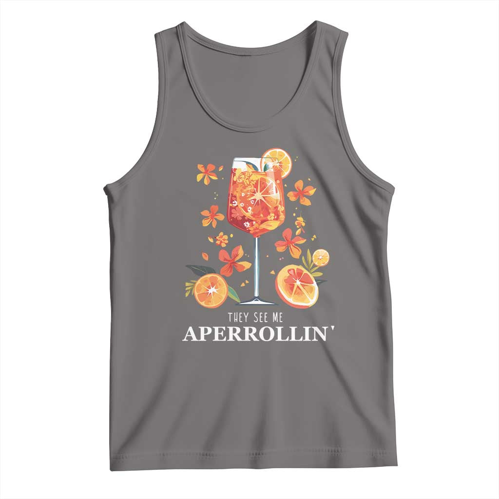 Aperol Spritz Tank Top They See Me Aperrollin Summer Cocktail