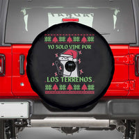 Funny Spanish Ugly Christmas Spare Tire Cover Yo Solo Vine Por Los Terrenos I'm Just Here For Feliz Navidad