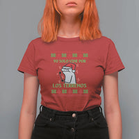 Funny Spanish Ugly Christmas T Shirt For Women Yo Solo Vine Por Los Terrenos I'm Just Here For Feliz Navidad - Wonder Print Shop