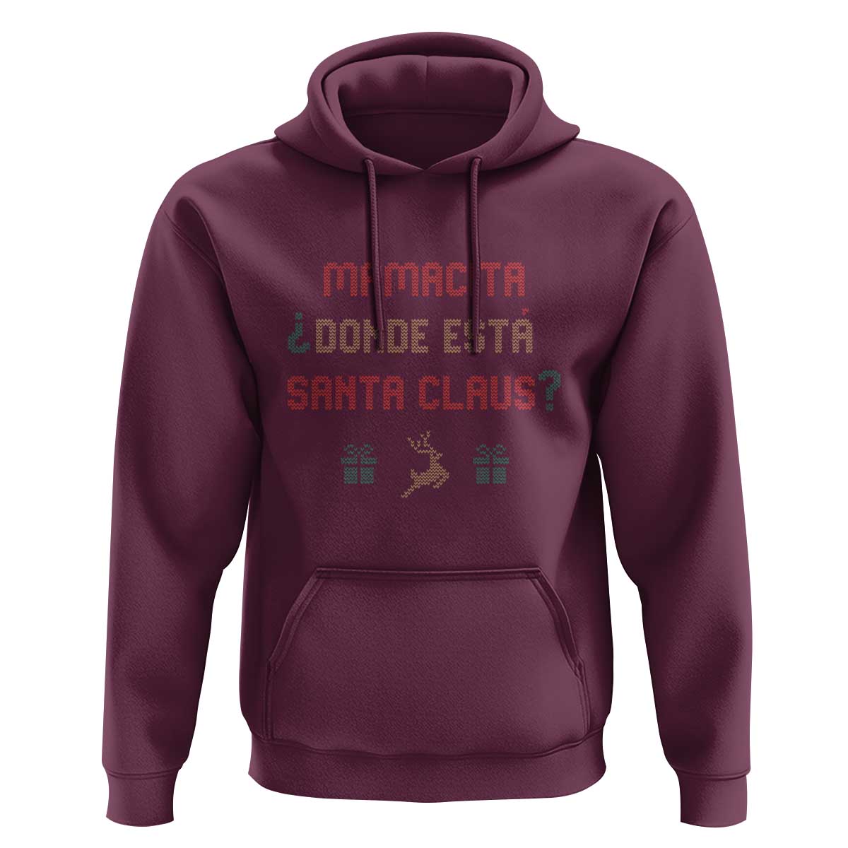 Funny Spanish Christmas Hoodie Mamacita Donde Esta Santa Claus Hottie