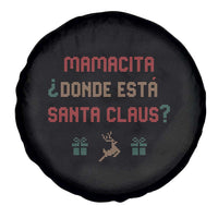 Funny Spanish Christmas Spare Tire Cover Mamacita Donde Esta Santa Claus Hottie
