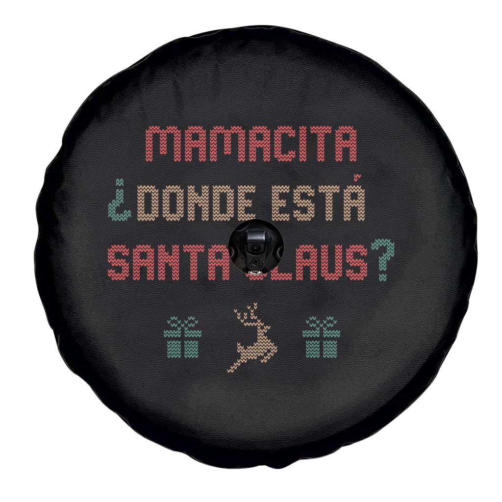 Funny Spanish Christmas Spare Tire Cover Mamacita Donde Esta Santa Claus Hottie