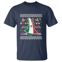 Mexican Christmas T Shirt Mexico Flag Xmas Tree Ugly Sweater - Wonder Print Shop