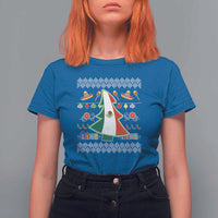 Mexican Christmas T Shirt For Women Mexico Flag Xmas Tree Ugly Sweater - Wonder Print Shop