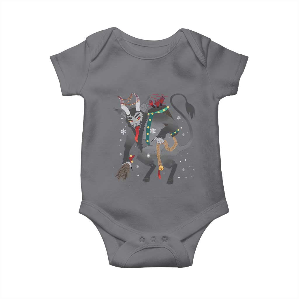Christmas Merry Krampus Baby Onesie Naughty Horror Evil Xmas Psychobilly
