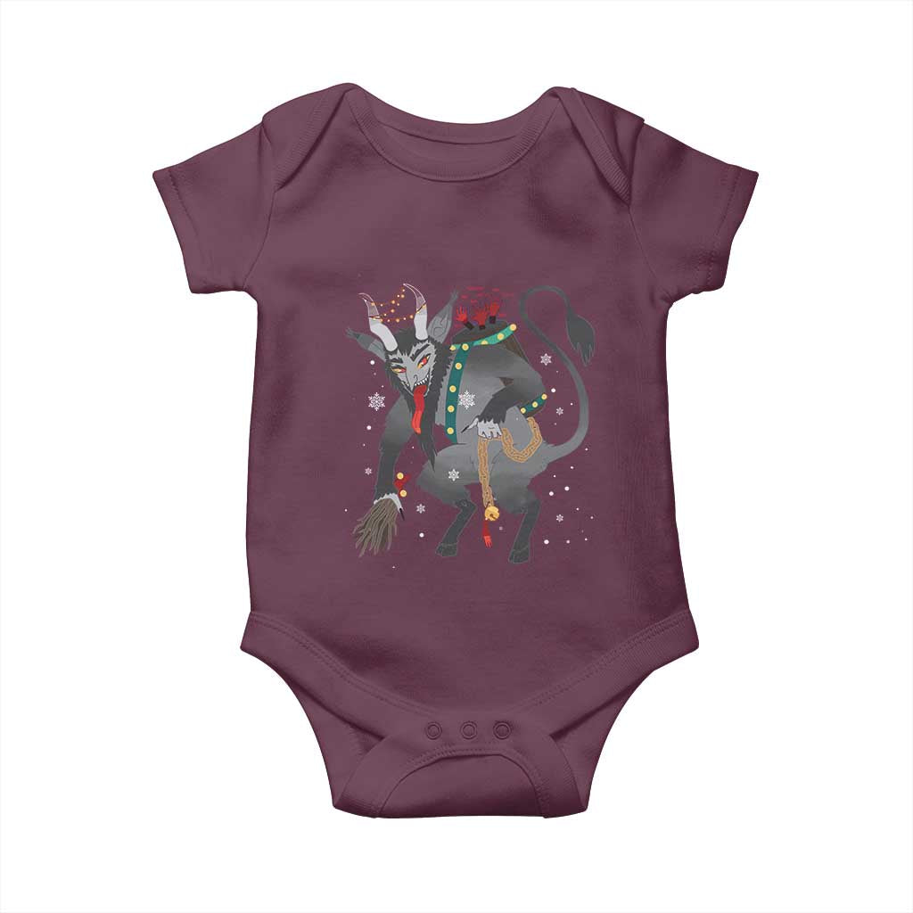 Christmas Merry Krampus Baby Onesie Naughty Horror Evil Xmas Psychobilly