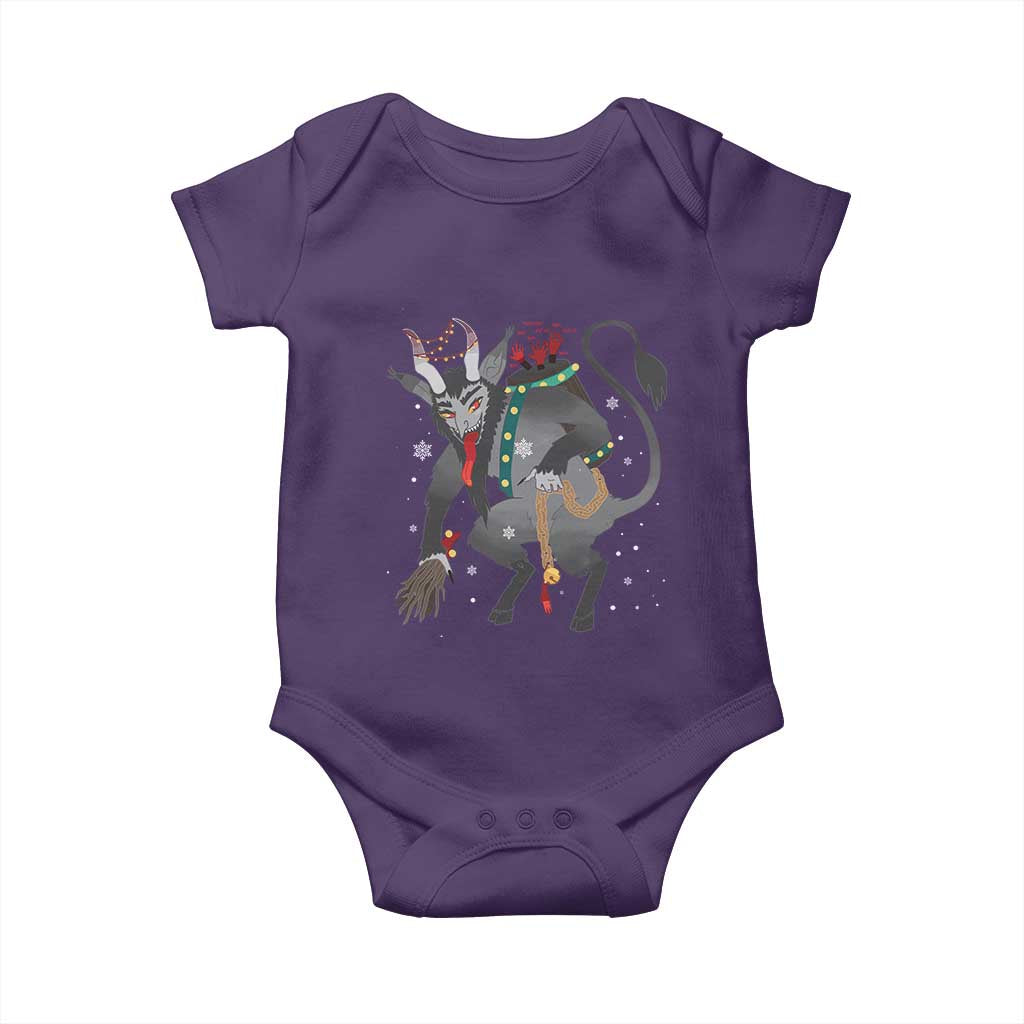 Christmas Merry Krampus Baby Onesie Naughty Horror Evil Xmas Psychobilly