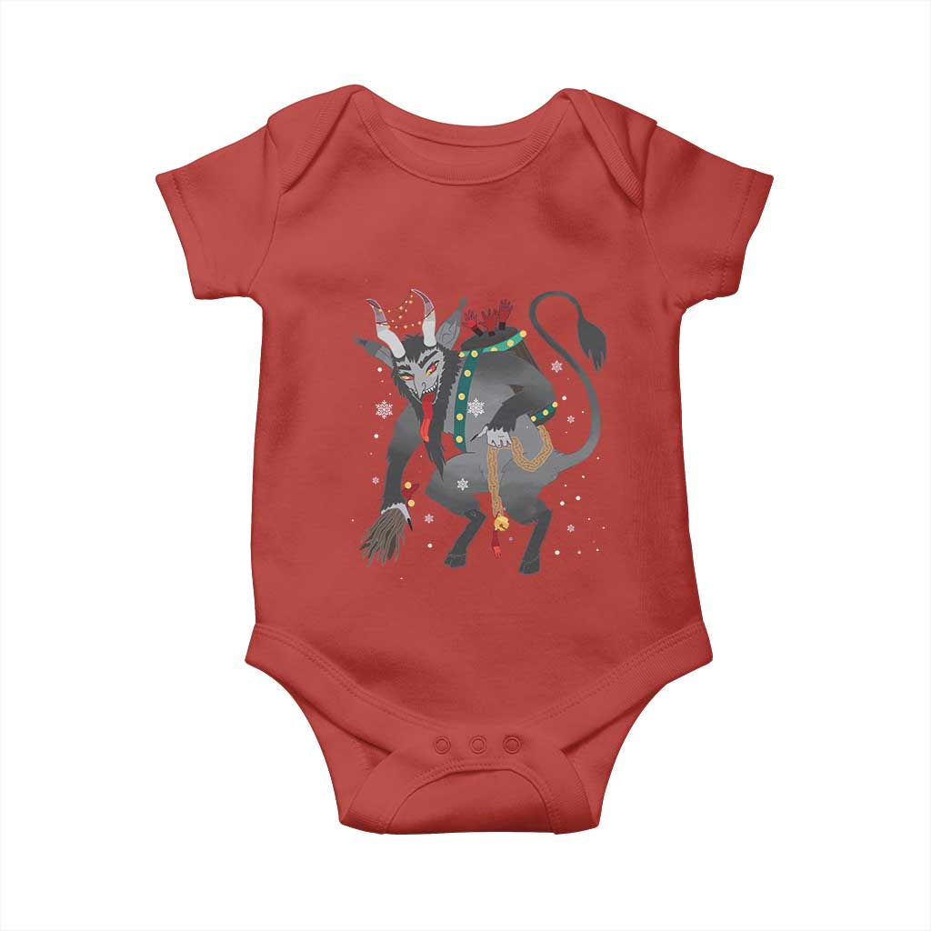 Christmas Merry Krampus Baby Onesie Naughty Horror Evil Xmas Psychobilly