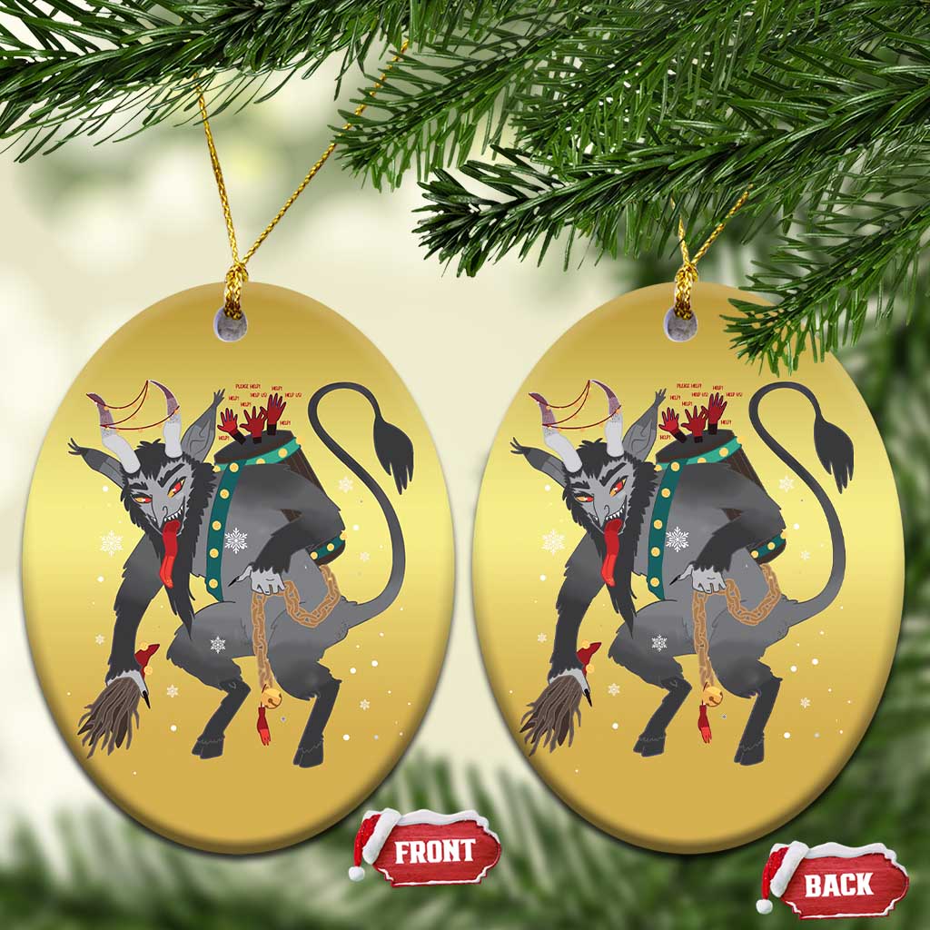 Xmas Merry Krampus Christmas Ornament Naughty Horror Evil Xmas Psychobilly - Wonder Print Shop