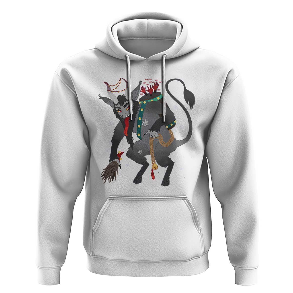 Christmas Merry Krampus Hoodie Naughty Horror Evil Xmas Psychobilly