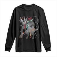Christmas Merry Krampus Long Sleeve Shirt Naughty Horror Evil Xmas Psychobilly