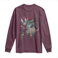 Christmas Merry Krampus Long Sleeve Shirt Naughty Horror Evil Xmas Psychobilly