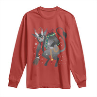 Christmas Merry Krampus Long Sleeve Shirt Naughty Horror Evil Xmas Psychobilly