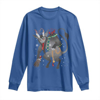 Christmas Merry Krampus Long Sleeve Shirt Naughty Horror Evil Xmas Psychobilly