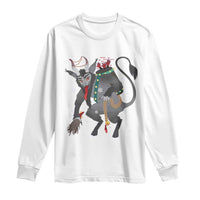 Christmas Merry Krampus Long Sleeve Shirt Naughty Horror Evil Xmas Psychobilly
